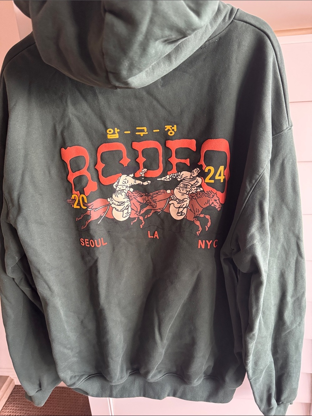 Sundae School Forest Green Rodeo Hoodie! 💮 - Picture 4 of 10